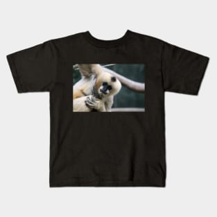 White-Cheeked Gibbon Kids T-Shirt